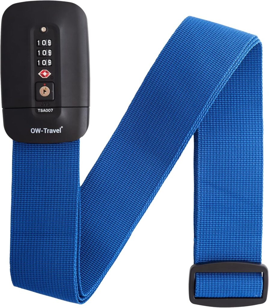 OW-Travel Cinghia TSA per Valigia (1 Pezzo Blu Scuro) Cintur... 2 919JY9bGGXL. AC SL1500